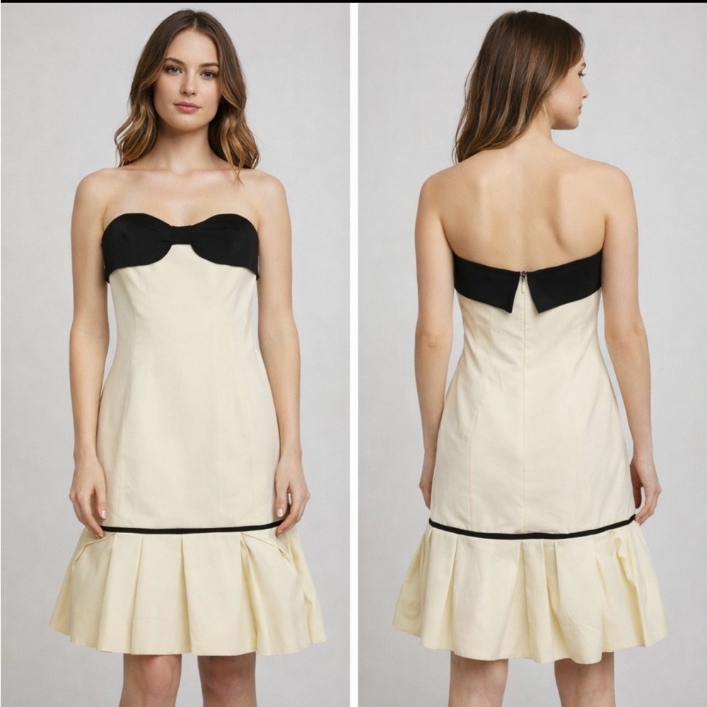 CarolinaHerrera Dress-Ivory/Black BNWT-Sz6;Reduced